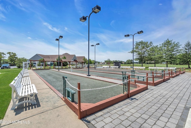view of community featuring a game area