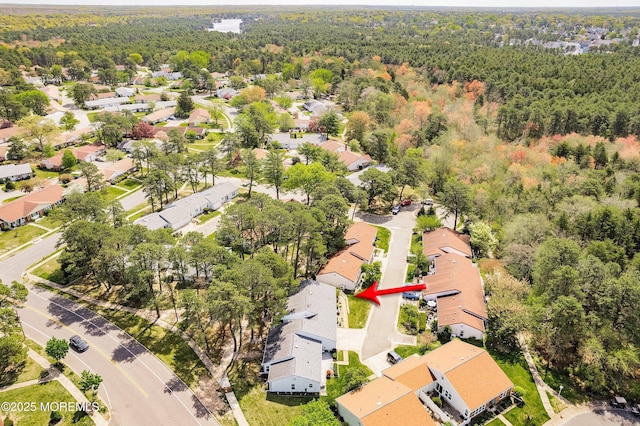 436A New Castle Ct, Manchester, NJ 08759 - drone / aerial view with a residential view and a forest view