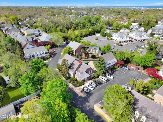 aerial view featuring a residential view