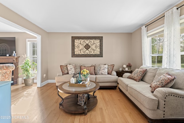 649 Toms River Rd, Jackson, NJ 08527 - living area with light wood-style floors and baseboards