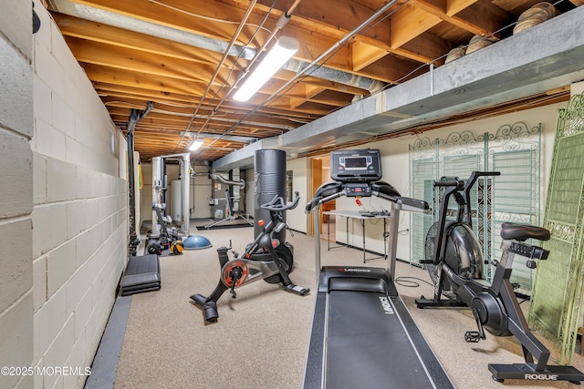 view of exercise room