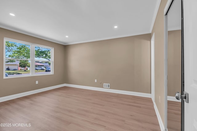 6 Reef Pl, Brick, NJ 08723 - unfurnished room featuring ornamental molding, light wood-type flooring, baseboards, and recessed lighting