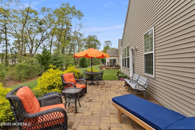 view of patio / terrace with outdoor dining space