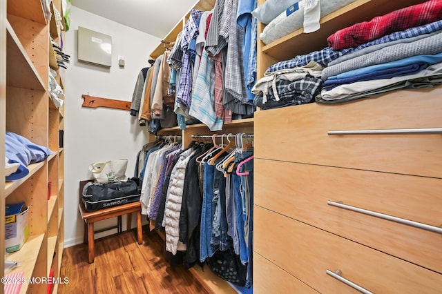 18 Hartack Rd, Manalapan, NJ 07726 - spacious closet featuring wood finished floors