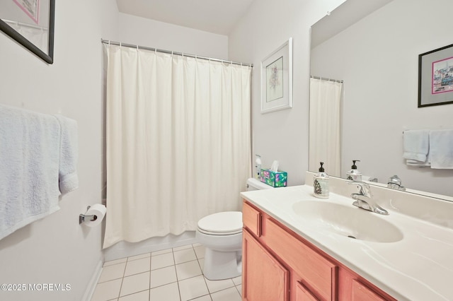 18 Hartack Rd, Manalapan, NJ 07726 - bathroom with tile patterned floors, toilet, and vanity
