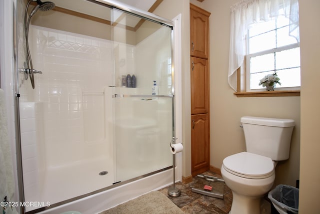 397 Finch Way, Freehold, NJ 07728 - full bathroom featuring a stall shower and toilet
