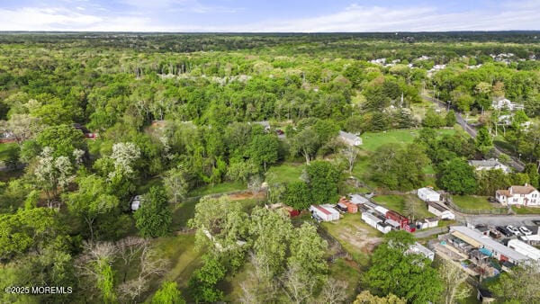 view of property location with a heavily wooded area