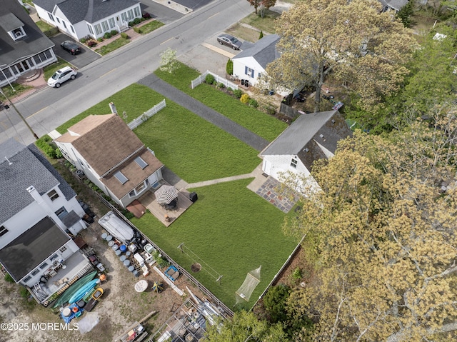 drone / aerial view featuring a residential view