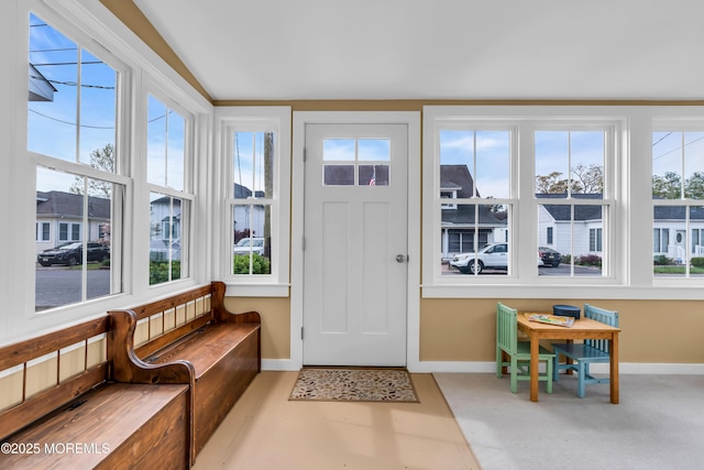 view of sunroom
