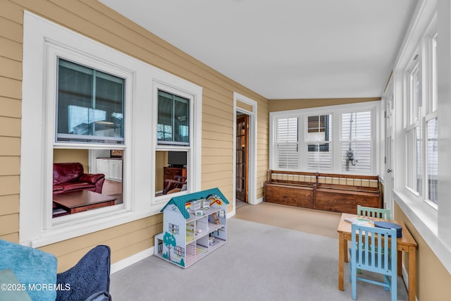 view of sunroom