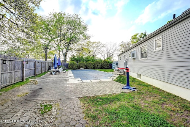 view of patio / terrace featuring a fenced backyard