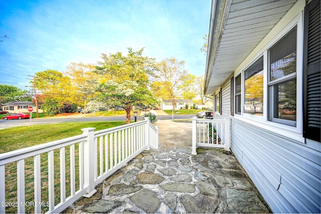 view of patio / terrace with a porch
