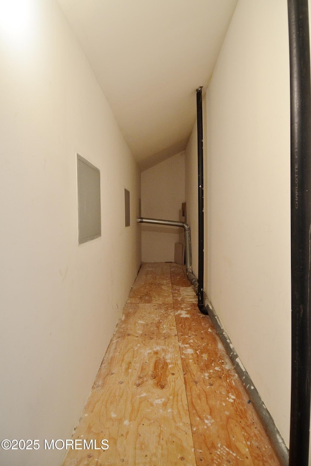 111 Watson Ct, Howell, NJ 07731 - hallway with vaulted ceiling and electric panel