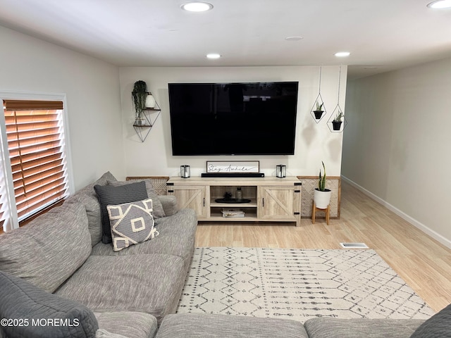 7 Misty Ln, Jackson, NJ 08527 - living room featuring recessed lighting, light wood finished floors, and visible vents