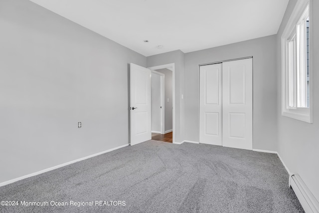 8 Venezia St, Toms River, NJ 08757 - unfurnished bedroom with carpet floors, a baseboard radiator, baseboards, and a closet