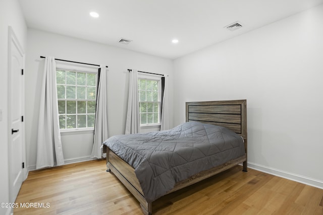 196 Highwood Rd, Oakhurst, NJ 07755 - bedroom featuring recessed lighting, visible vents, and light wood-style floors