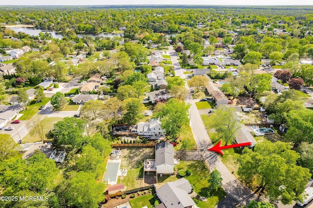 443 Lafayette Dr, Brick, NJ 08723 - aerial view of residential area featuring a nearby body of water