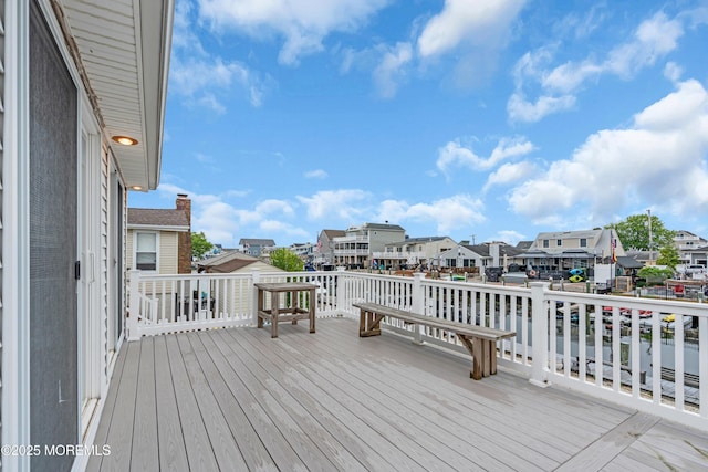 40 Anchorage Dr, Toms River, NJ 08753 - wooden deck with a residential view