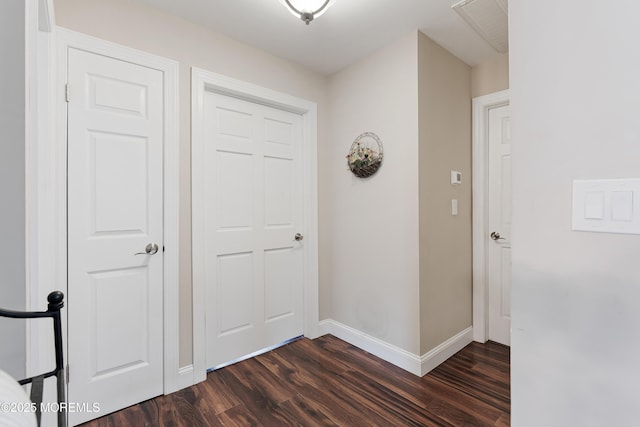 2024 Mount Carmel Blvd, Toms River, NJ 08753 - corridor with baseboards, dark wood finished floors, and visible vents