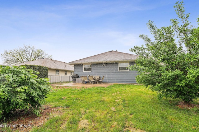 2024 Mount Carmel Blvd, Toms River, NJ 08753 - rear view of property with a yard, a patio area, and fence