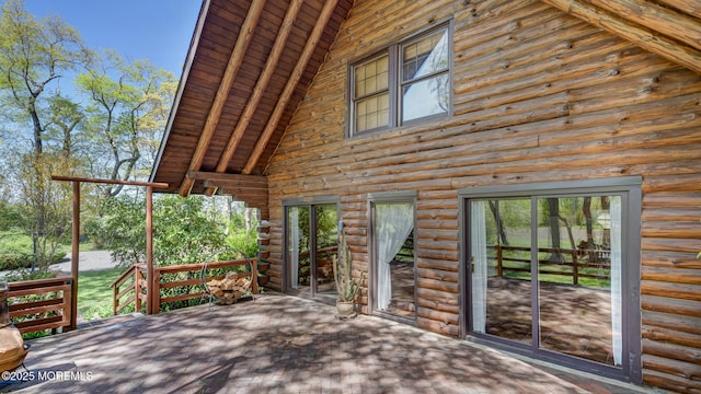 156 Baird Rd, Millstone, NJ 08535 - view of wooden terrace