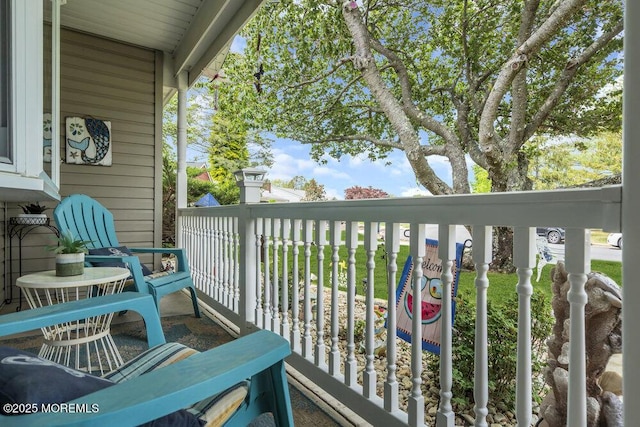 view of balcony