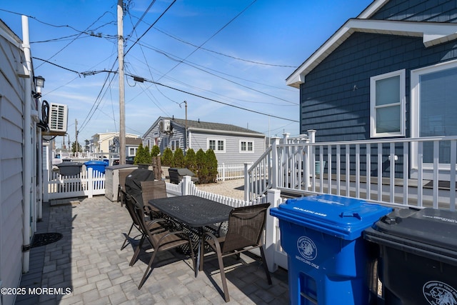 28 E Marlin Way, Lavallette, NJ 08735 - view of patio / terrace with fence, outdoor dining area, and a grill