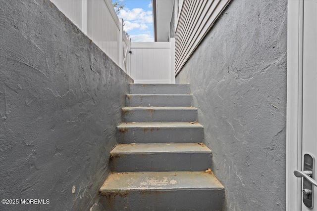 view of staircase
