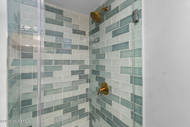 full bathroom with a shower stall