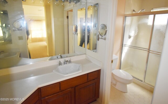 126 Cardigan Ct, Manchester, NJ 08759 - bathroom with vanity, toilet, and a stall shower