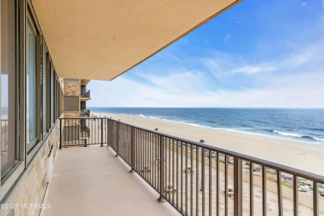 55 Ocean Ave Unit 3L, Monmouth Beach, NJ 07750 - balcony featuring view of water and beach