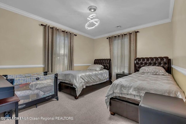 3688 Ridgeway Rd, Manchester, NJ 08759 - carpeted bedroom featuring crown molding