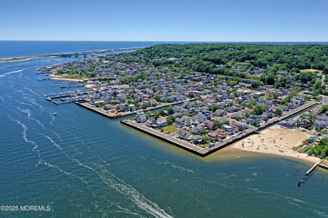 aerial view of a large body of water