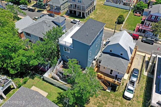 aerial perspective of suburban area