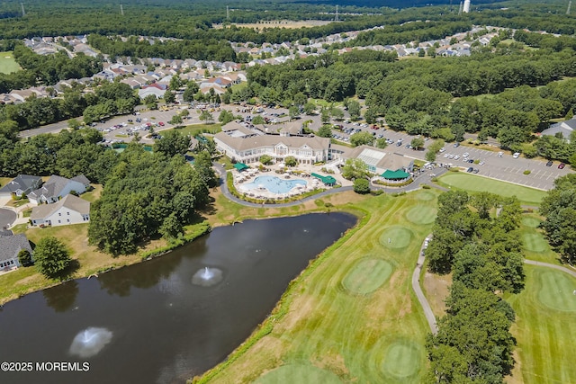 12 Rye Ct, Jackson, NJ 08527 - drone / aerial view featuring a water view, golf course view, and a residential view