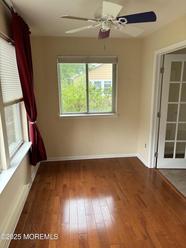 68D Yorktowne Pkwy, Whiting, NJ 08759 - spare room featuring baseboards, a ceiling fan, and plenty of natural light