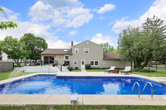 2 Nassau Pl, Middletown, NJ 07748 - view of swimming pool featuring a patio area and a diving board