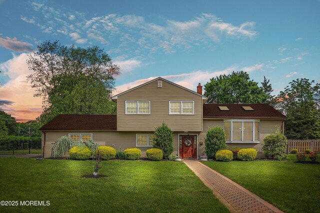 2 Nassau Pl, Middletown, NJ 07748 - tri-level home with a chimney