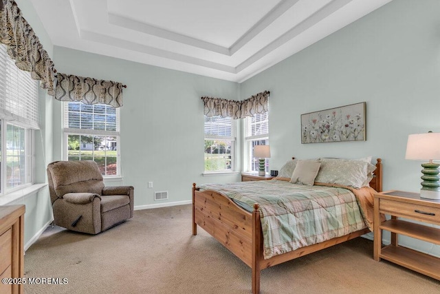 63 Merion Ln, Jackson, NJ 08527 - carpeted bedroom featuring multiple windows, a raised ceiling, and baseboards