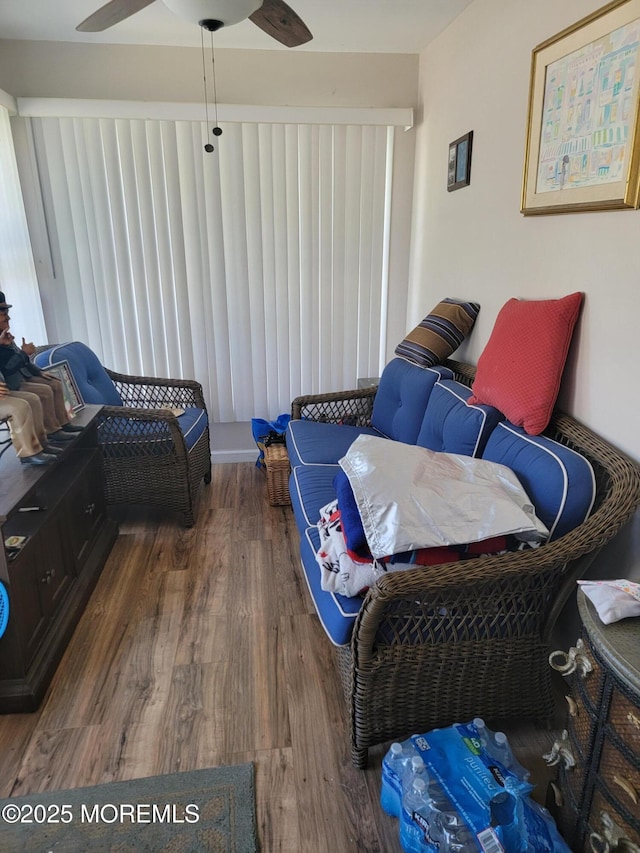 bedroom featuring wood finished floors