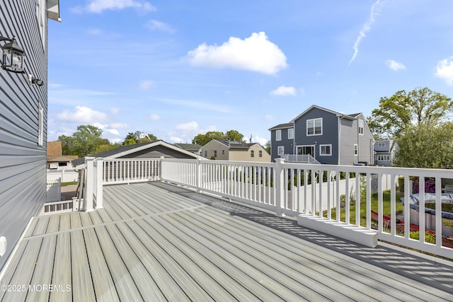 204 Morningside Ave, Union Beach, NJ 07735 - wooden deck featuring a residential view