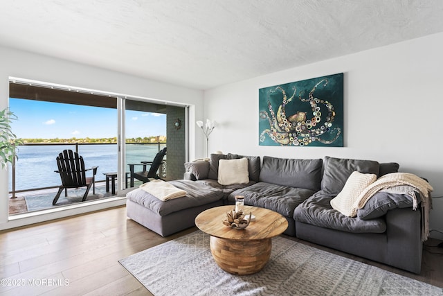 138 Bodman Pl Unit 5, Red Bank, NJ 07701 - living room featuring wood finished floors and a water view