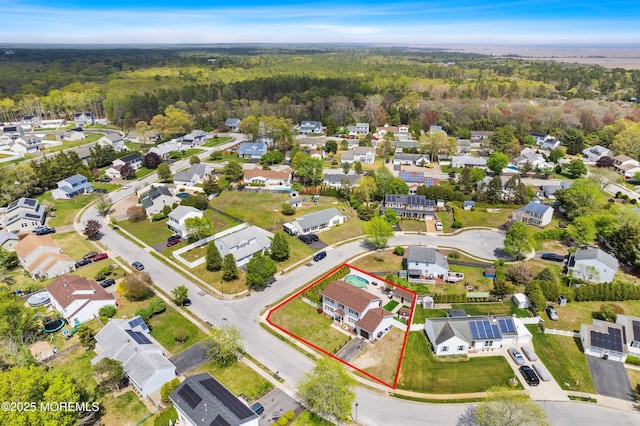131 Locust St, Tuckerton, NJ 08087 - birds eye view of property with a wooded view and a residential view
