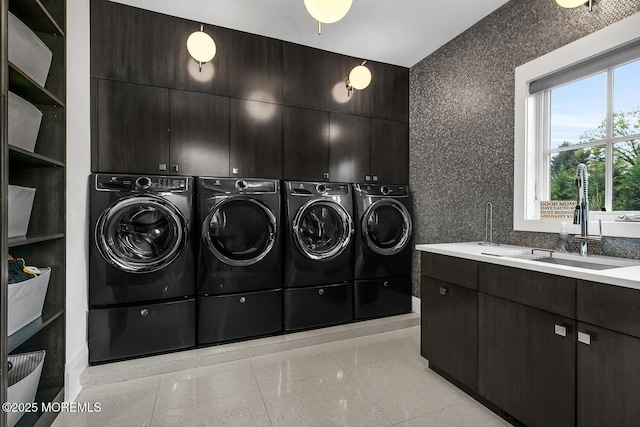 5 Laurel Ln, Rumson, NJ 07760 - laundry room with washer and dryer and cabinet space