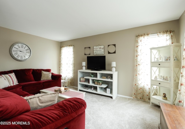 204 Stormy Rd, Manahawkin, NJ 08050 - living room with healthy amount of natural light, carpet, and baseboards