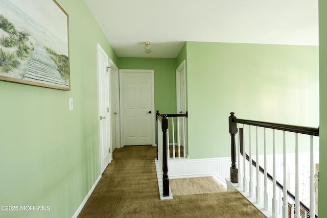 204 Stormy Rd, Manahawkin, NJ 08050 - corridor featuring an upstairs landing, carpet flooring, and baseboards