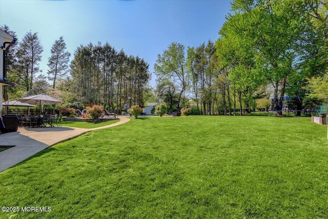 733 Colts Neck Rd, Freehold, NJ 07728 - view of green lawn featuring a patio