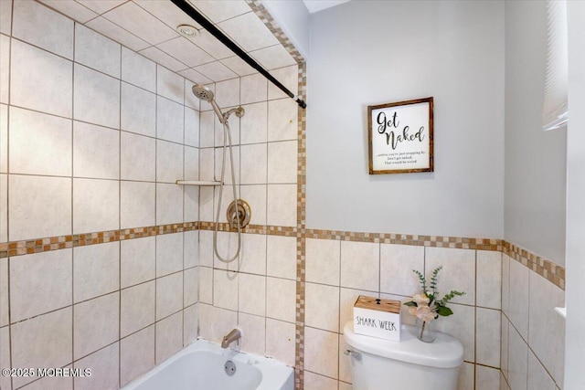 733 Colts Neck Rd, Freehold, NJ 07728 - full bath with toilet, tile walls, and  shower combination