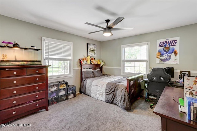 733 Colts Neck Rd, Freehold, NJ 07728 - carpeted bedroom featuring a ceiling fan