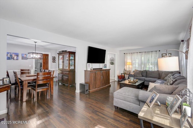 733 Colts Neck Rd, Freehold, NJ 07728 - living room with dark wood finished floors